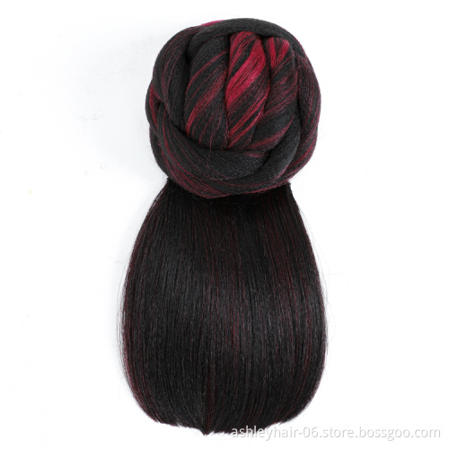 High Temperature Fiber Synthetic Chignon Elastic Bun Hair Extension Bang